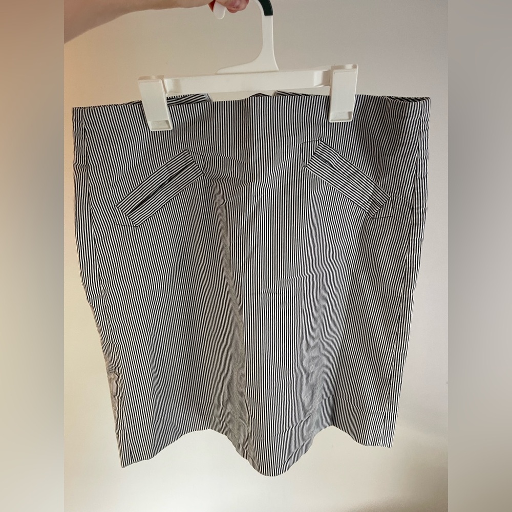 Grace Striped Blue and White Skirt